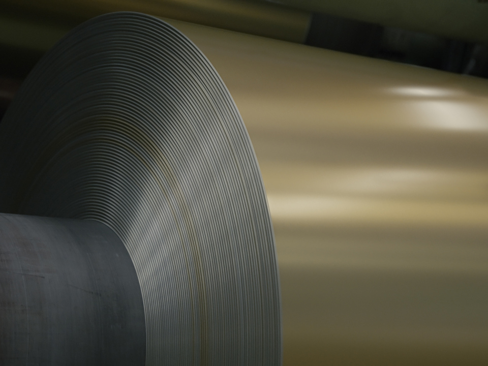 An aluminium coil in a Speira plant.