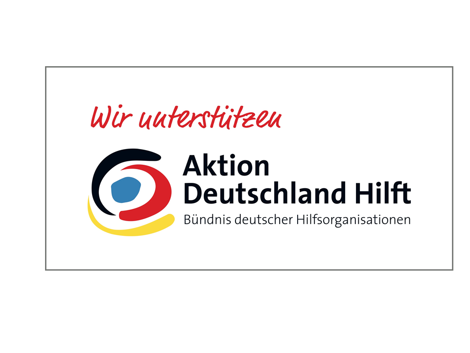 The logo of the alliance of German aid organisations “Aktion Deutschland hilft”.