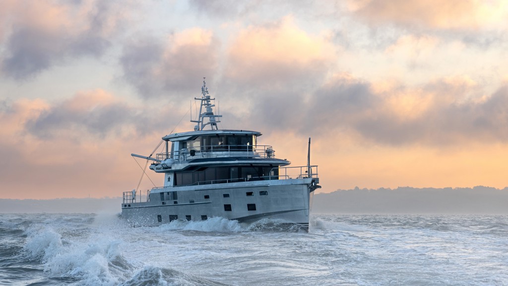 The “Arksen 85 Explorer Yacht” made of Speira’s aluminium, type VIA Maris Njørdal.